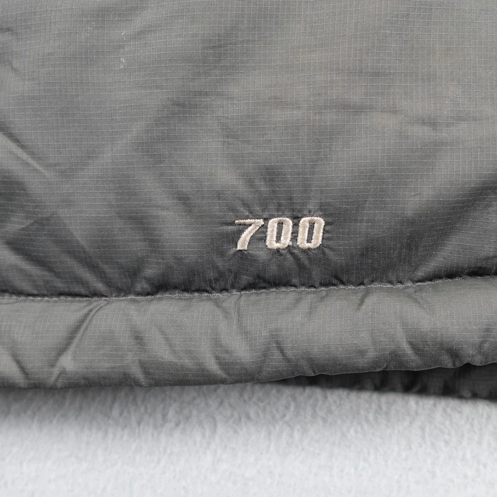 The North Face Puffer Vest Mens XL Gray Nuptse 700 Down Insulated Winter Vest